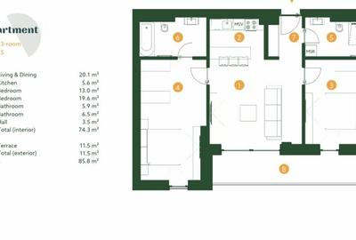 The Ivy | 3 camere | Jandarmeriei | langa Stejarii si Mall Baneasa - 24