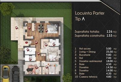 Casa cu sistem de ventilatie | Pompa de caldura | Smart Home  | Teren 470 mp - 19