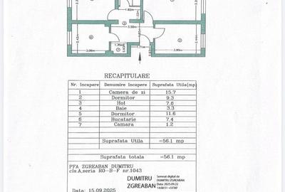 Apartament cu 3 camere decomandat în Ceair - 1