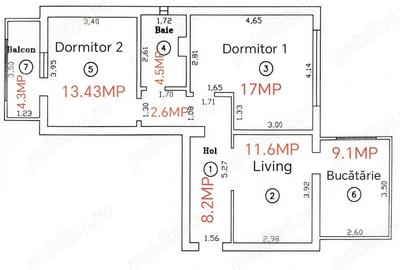 Apartament cu 2 camere decomandat în Șagului - 1