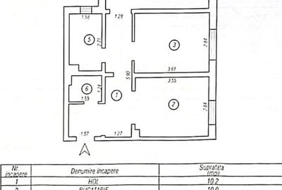 Poartă 6 - apartament decomandat 2 camere 53 mp - 3