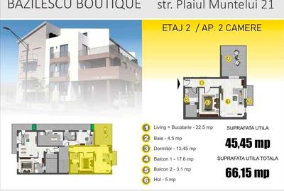 Apartament cu 2 camere decomandat în Bucureștii Noi - 2
