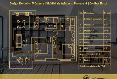 Apartament cu 3 camere decomandat, mobilat în Pipera - 20