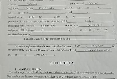 Bolintin Deal str.Campul Nou 1383mp intravilan acces pe doua laturi - 7