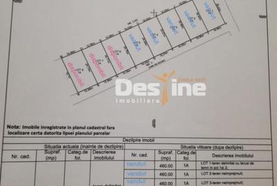 Teren de 460 mp, în Miroslava