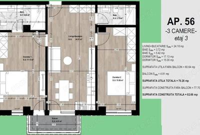 Apartament 3 camere Otopeni - NOU, ultrafinisat, TVA + Parcare incluse - 4