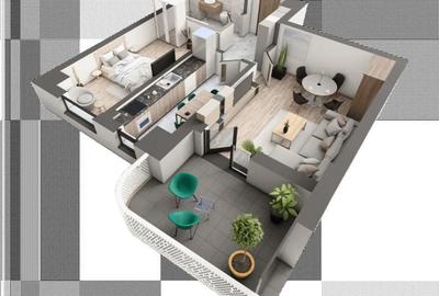 Apartament cu 2 camere decomandat în Galata - 1