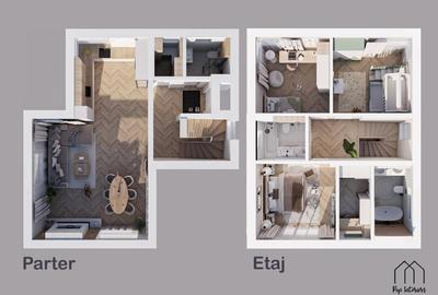 Proiect rezidential! parcele cu autorizatie 600-655mp P+1 zona linistita - 6