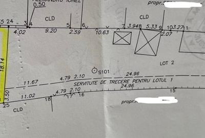 Teren Construcții intravilan de 300 mp, în Cantacuzino - 2