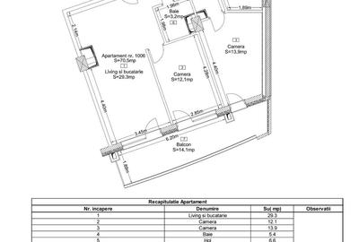 Apartament cu 3 camere semidecomandat, mobilat în Zorilor - 34