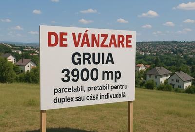 Teren intravilan in Gruia, 3900mp, pretabil duplex /casa individuala - 1