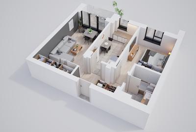 Apartament 2 camere, cartier privat cu zone verzi si parc propriu - 6