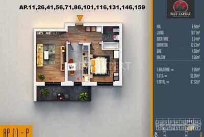 2 Camere Ideal Investitie -Incalzire in pardoseala/Credit Ipotecar 15% - 1