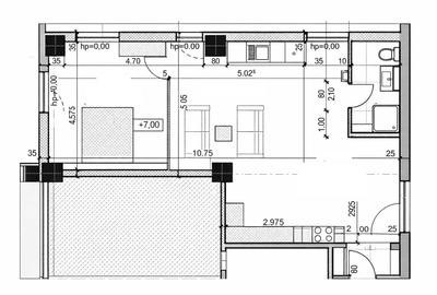 Apartament cu 2 camere în Mărăști