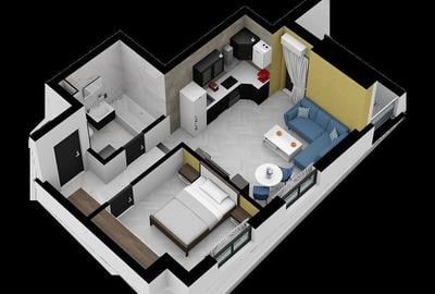 2 camere tip studio zona sos Magurele sector 5 finalizare 2026 2 camere tip studio zona sos Magurele sector 5 finalizare 2026 - 5