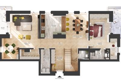Duplex tip penthouse Moghioros Residence 5 camere