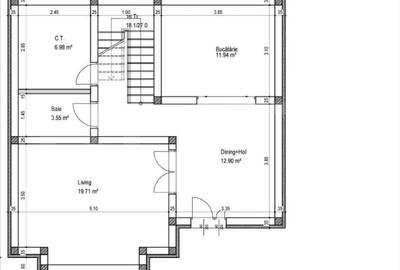 Casă individuală cu 6 camere cu Teren 284 Mp în Exterior Est - 3