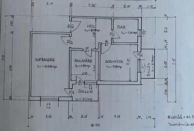 Apartament cu 2 camere decomandat în Curtea de Argeș - 1