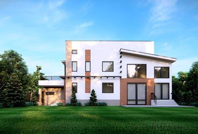 Vilă exclusivistă Balotești – 300 mp utili, 900 mp teren, living 7 m înălțime - 2