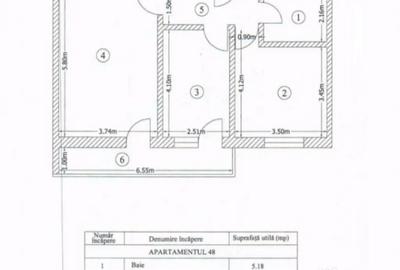 Apartament cu 2 camere decomandat, mobilat în Central - 1