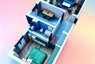 Apartament cu 2 camere decomandat în Vișani - 2