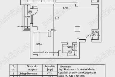 Vanzare 4 Cam.  et.6/10, bl.2001, bd. Decebal -pta Alba Iulia - 14