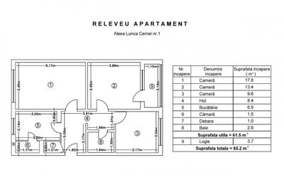 Romancierilor - Lunca Cernei, apartament 3 camere decomandat, 65 mp. - 8