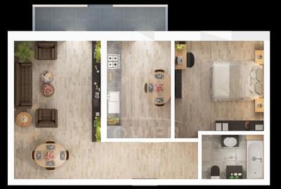 Apartament cu 2 camere decomandat în Șelimbăr - 4