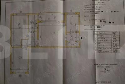 Apartament cu 3 camere, 61 mp, Teiul Doamnei-Aleea Otesani - 2