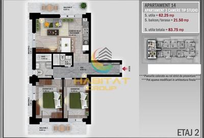 Apartament cu 3 camere semidecomandat în Theodor Pallady - 2