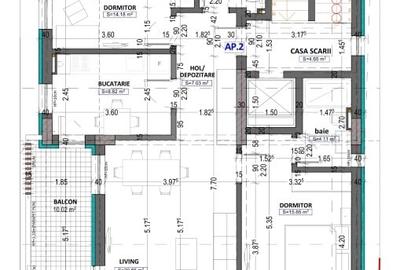 Apartament cu 3 camere decomandat în Faleza Nord - 2
