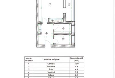 Garsonieră decomandată, mobilată în Gorjului - 15