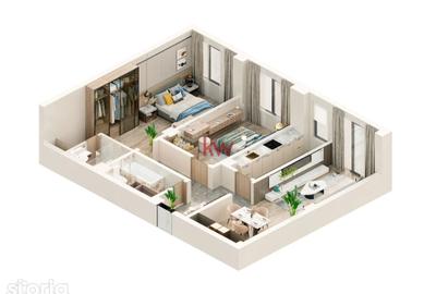Apartament cu 3 camere în Miroslava