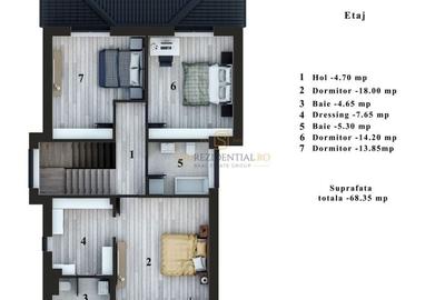 Vila individuala, P+1, 5 camere, finisaje premium, Corbeanca - 8