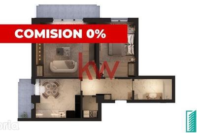 Apartament cu 2 camere decomandat în Bârnova - 1