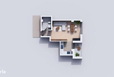 Apartament cu 1 camera,  41 mp 1350 /mp cu parcare inclus? - 1