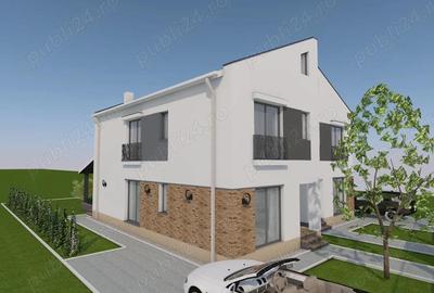 2 locuinte individuale, P+E, 5 camere, 3 bai, 115 mp utili + terasa acoperita 20 mp - 8