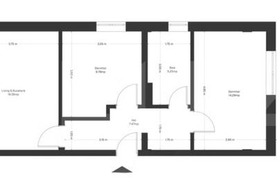 Apartament cu 3 camere în Ghirodei