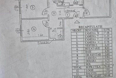 Apartament cu 4 camere decomandat în Teiul Doamnei - 1