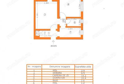 2 cam, et.3, 40mp, bl.caramida, cu C.T, fara imbunatatiri,Intr.Buzesti - 6