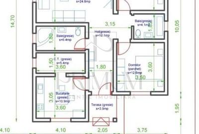 Casa individuala - teren 640 mp - zona linistita - 4