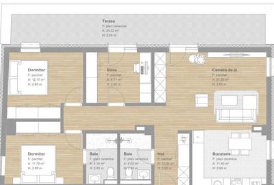 Apartament cu 4 camere semidecomandat în Florești - 5