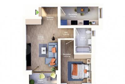 Apartament de 2 camere, loc de parcare inclus, TVA INCLUS
