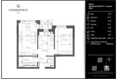 Apartament cu 2 camere în Valea Cetății - 3