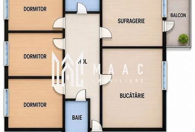 Apartament cu 4 camere decomandat, mobilat în Vasile Aaron - 8