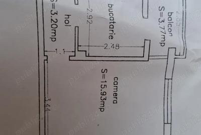 Apartament 2 camere, semidecomandat. 47m2, centrala gaze,parcare,zona centrala - 8