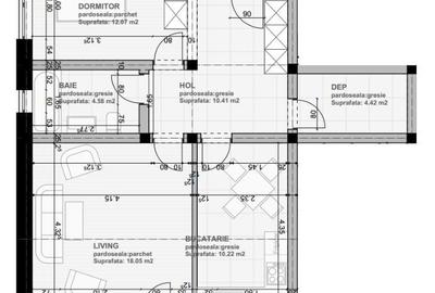 Apartament 2 camere, decomandat, 60 mp, direct DEZVOLTATOR, SUBCETATE - 4