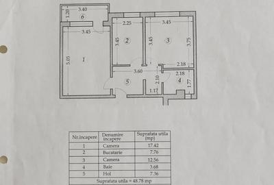 Apartament cu 2 camere decomandat, mobilat în Casa de Cultură - 3