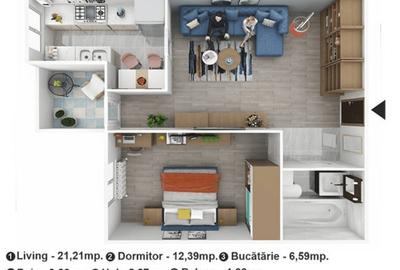 AVANGARDE CITY-APARTAMENT 2 CAMERE DECOMANDAT-STR. TINERETULUI MILITARI - 4