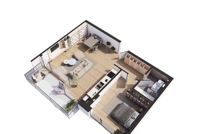 Apartament cu 2 camere semidecomandat în Aviației - 2